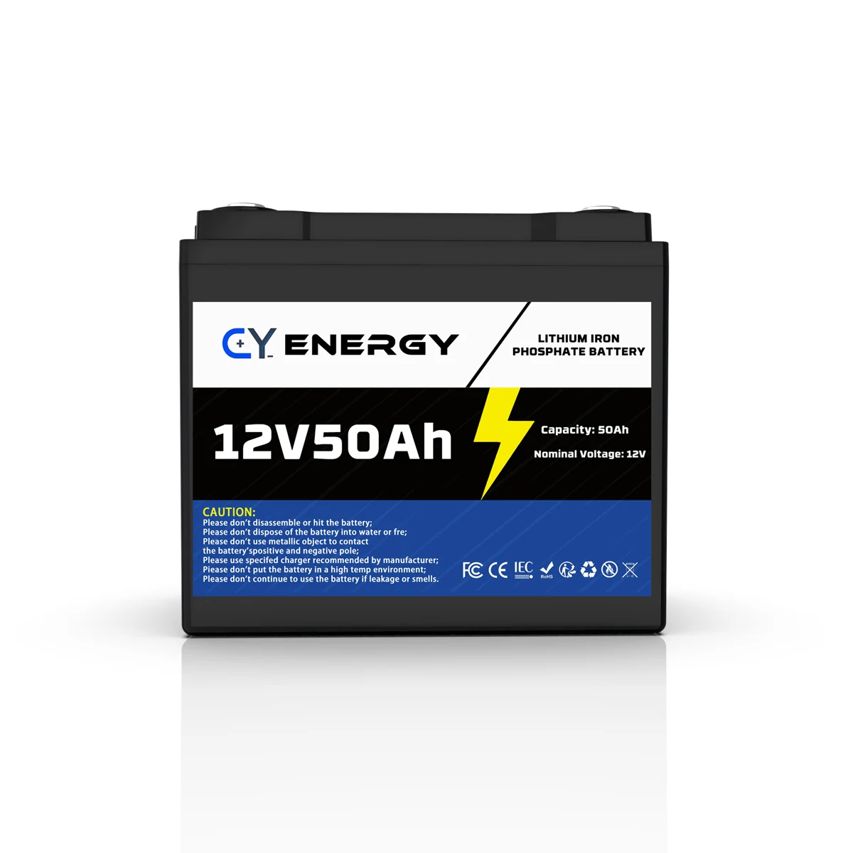 12.8V 50Ah LiFePO4-Batterie